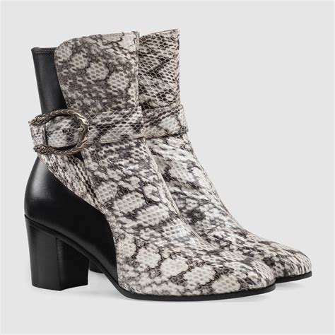 gucci ankle boots snake